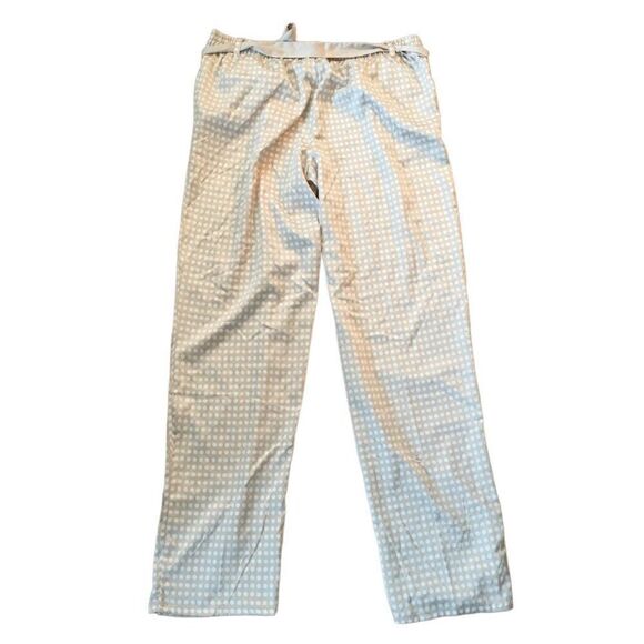 Womens Polka Dot Pajama Set With Lace Trim & Bow Accents - Size M - Picture 3 of 5